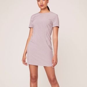 - BB Dakota checked out shift dress